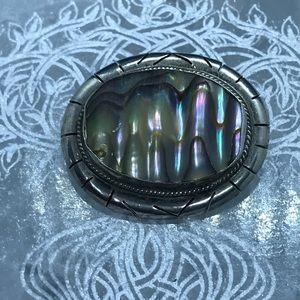 SS abalone brooch